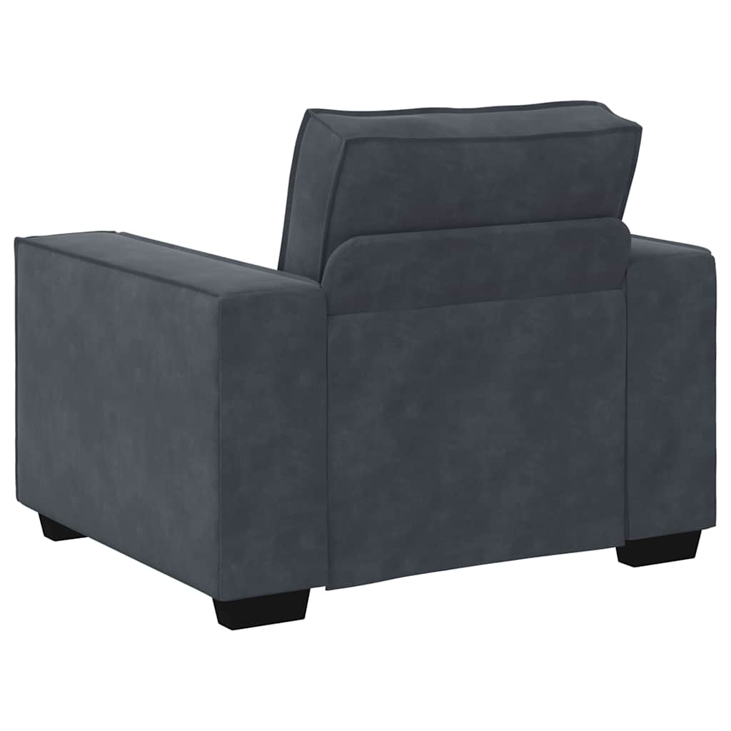 Fauteuil Fluweel 60 cm Donkergrijs