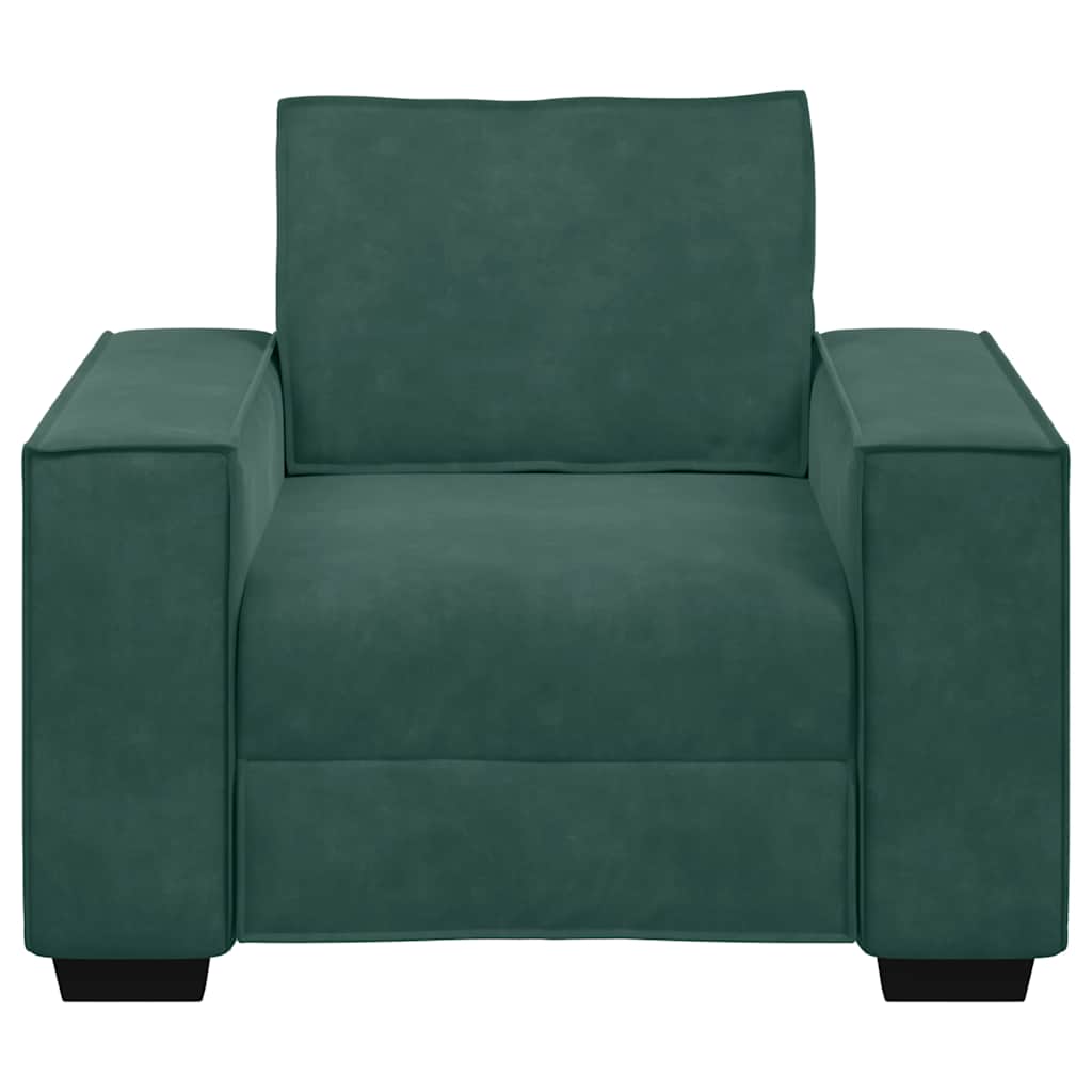 Sofastoel Donkergroen 100x78x84 cm Fluweel