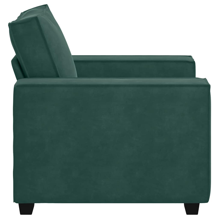 Sofastoel Donkergroen 100x78x84 cm Fluweel