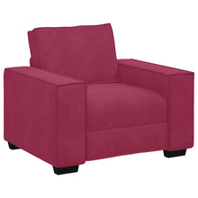 Sofastoel Wijnrood 100x78x84 cm Fluweel
