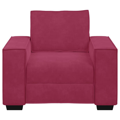 Sofastoel Wijnrood 100x78x84 cm Fluweel