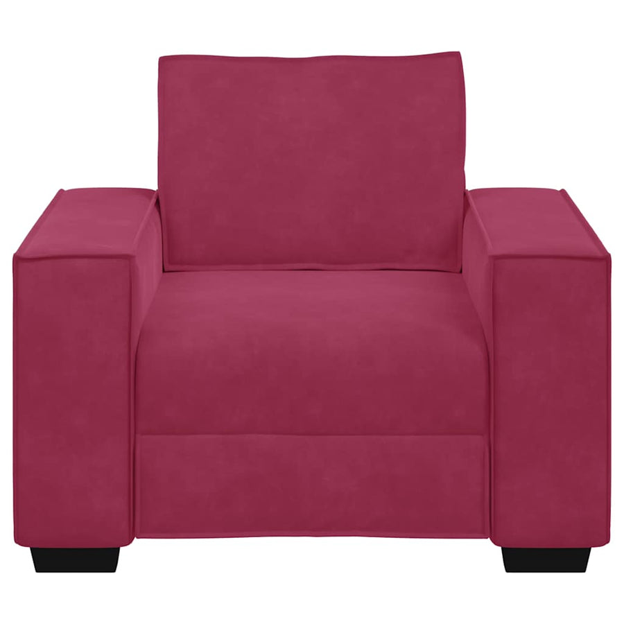 Sofastoel Wijnrood 100x78x84 cm Fluweel