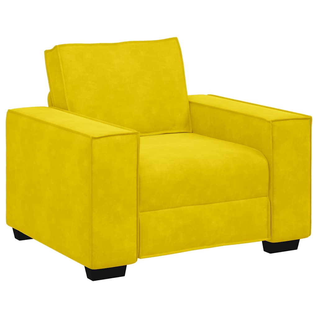 Sofastoel Geel 100x78x84 cm Fluweel