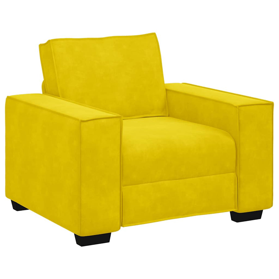 Sofastoel Geel 100x78x84 cm Fluweel
