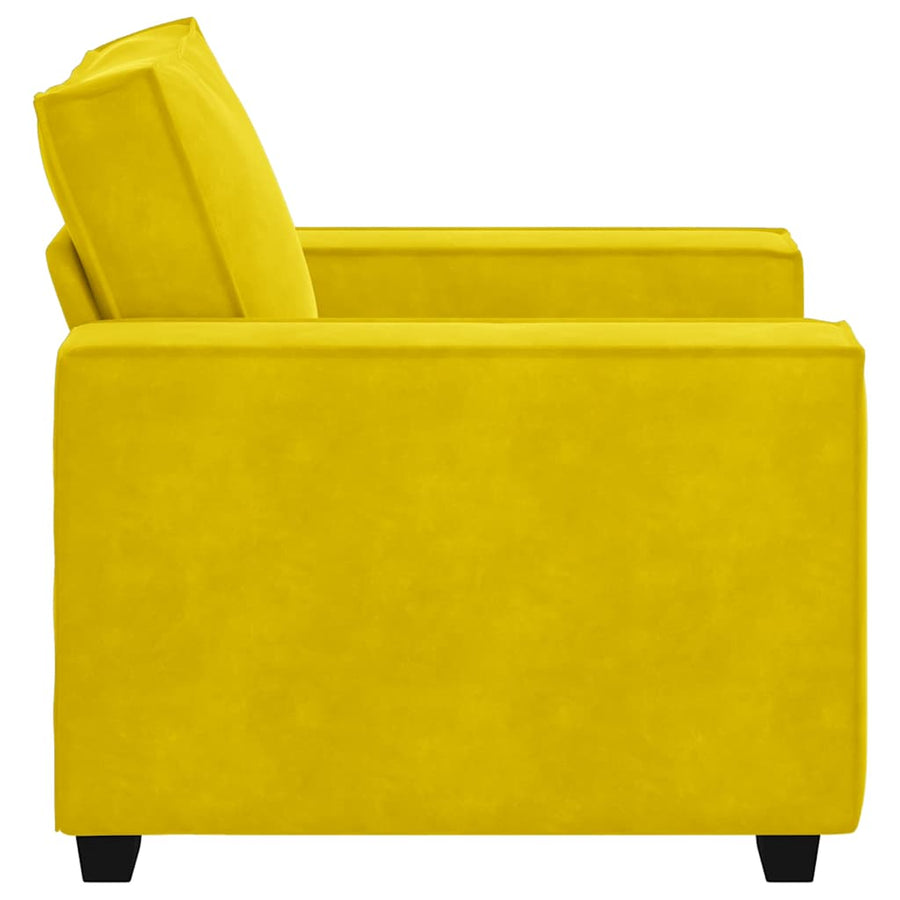 Sofastoel Geel 100x78x84 cm Fluweel