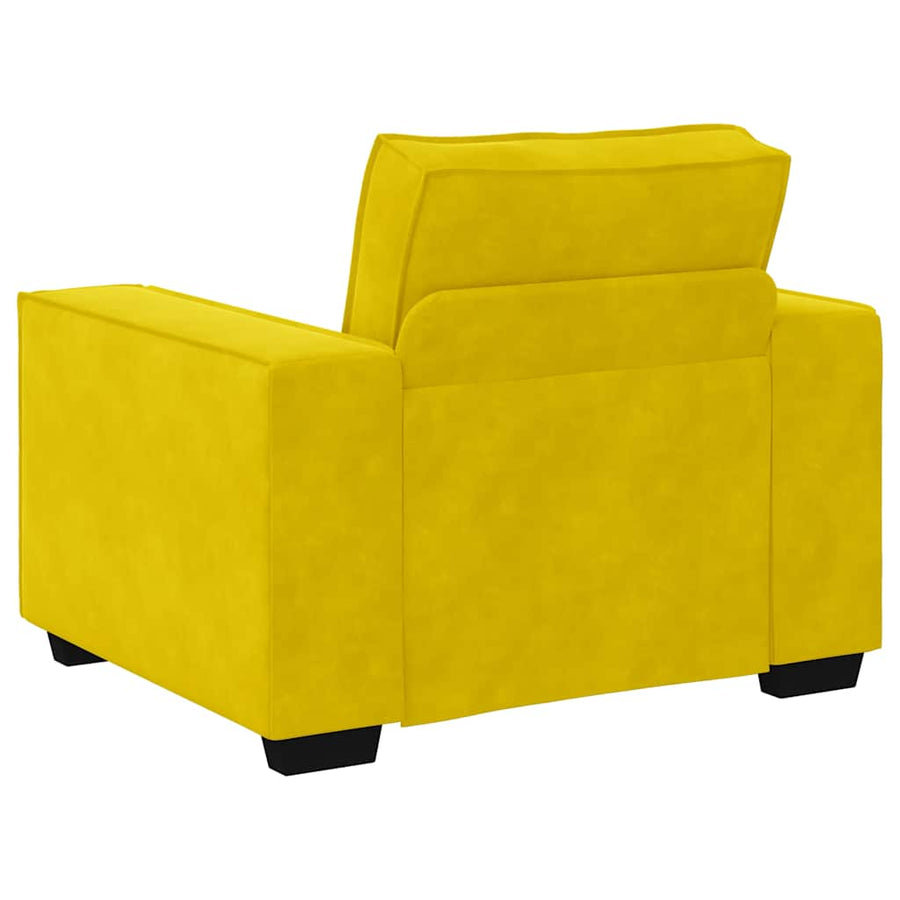Sofastoel Geel 100x78x84 cm Fluweel