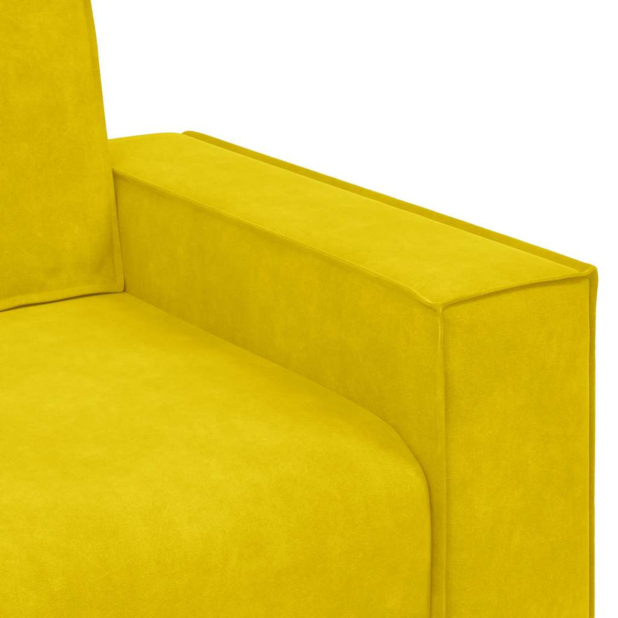 Sofastoel Geel 100x78x84 cm Fluweel