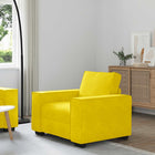 Sofa Chair Yellow 100x78x84 cm Velvet