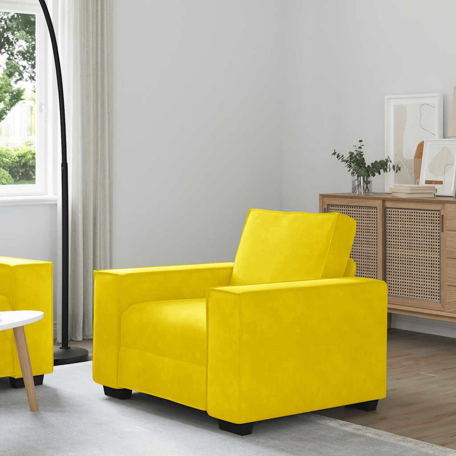 Sofastoel Geel 100x78x84 cm Fluweel