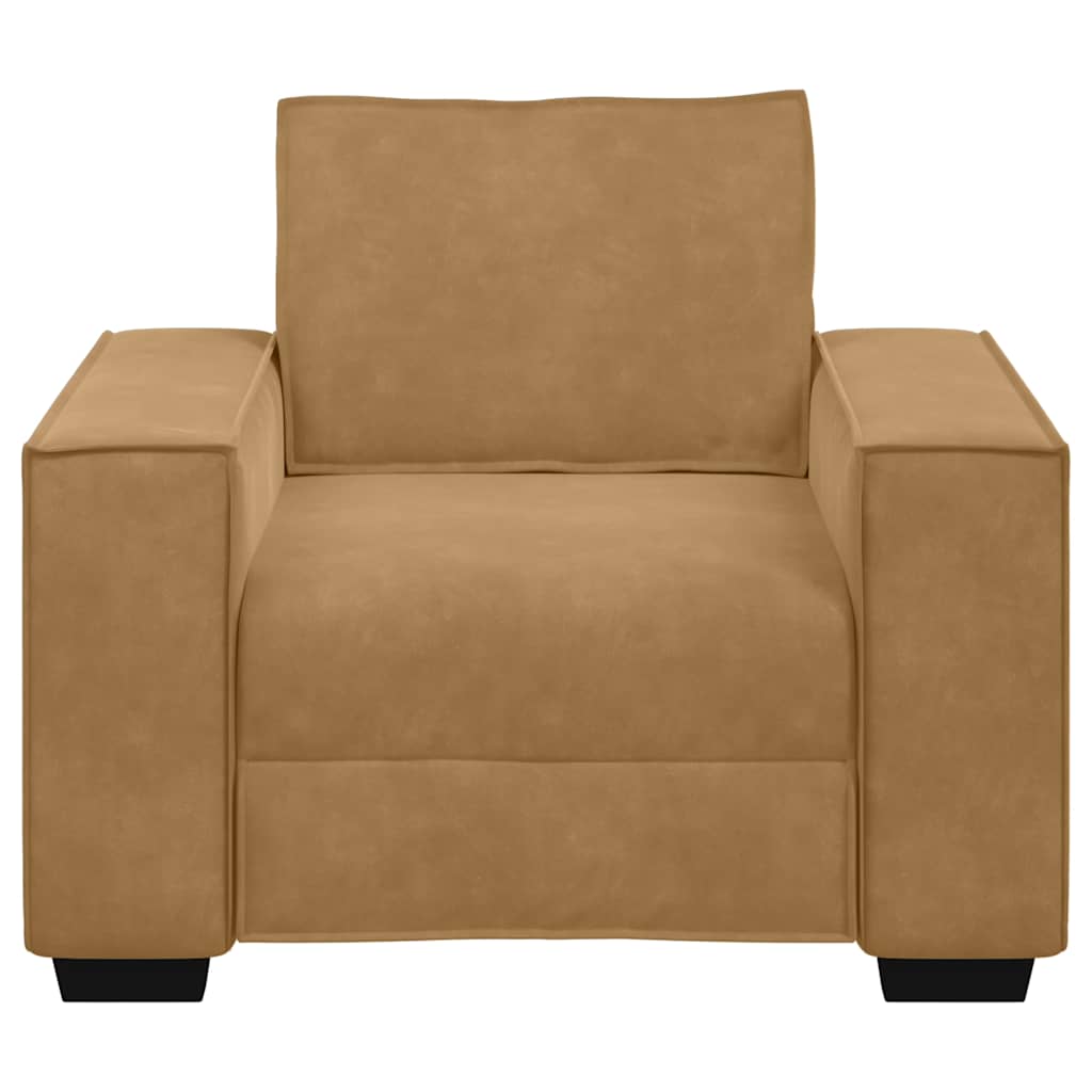 Sofastoel Bruin 100x78x84 cm Fluweel