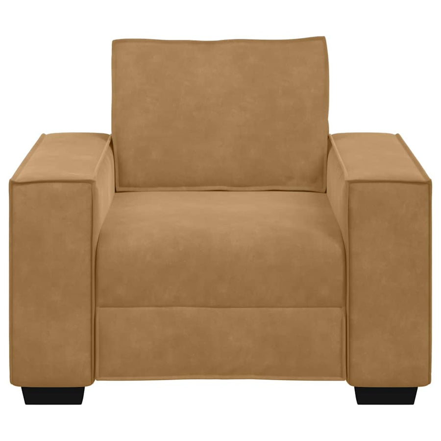 Sofastoel Bruin 100x78x84 cm Fluweel