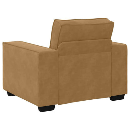 Sofastoel Bruin 100x78x84 cm Fluweel