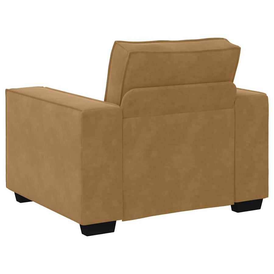 Sofastoel Bruin 100x78x84 cm Fluweel
