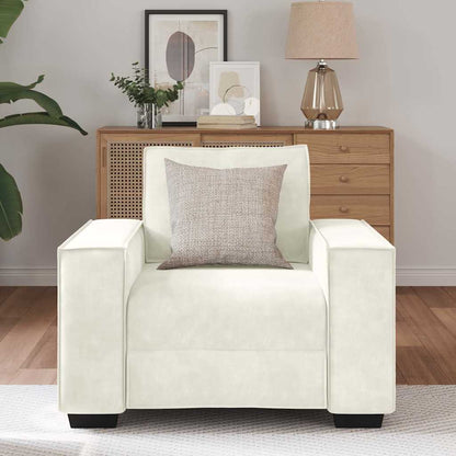 Fauteuil Crème 60 cm Fluweel