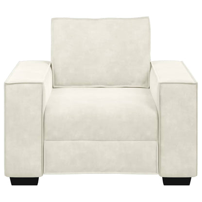 Fauteuil Crème 60 cm Fluweel