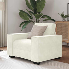 Fauteuil Crème 60 cm Fluweel