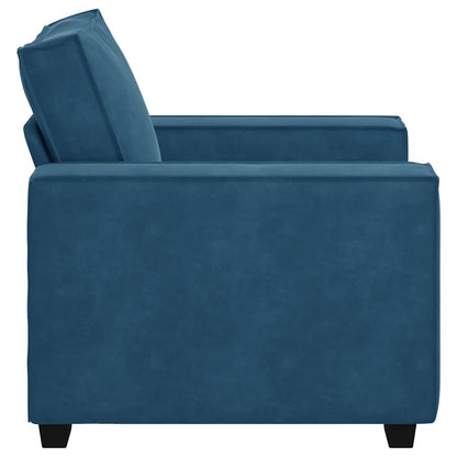 Sofastoel Blauw 100x78x84 cm Fluweel