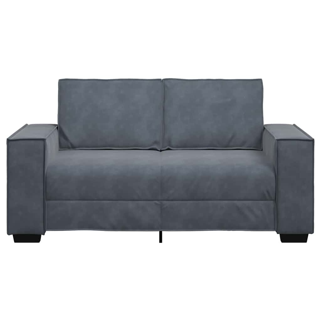 Tweezitsbank Fluweel 120 cm Donkergrijs