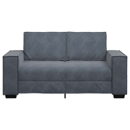 Tweezitsbank Fluweel 120 cm Donkergrijs