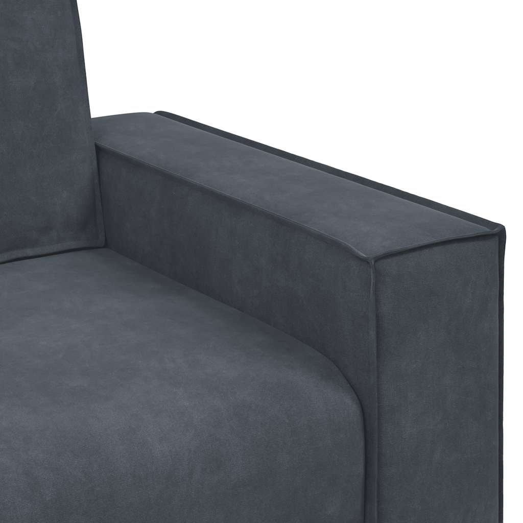 Tweezitsbank Fluweel 120 cm Donkergrijs