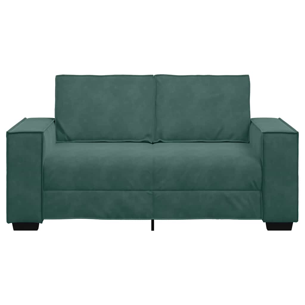 Tweezitsbank Fluweel 120 cm Donkergroen