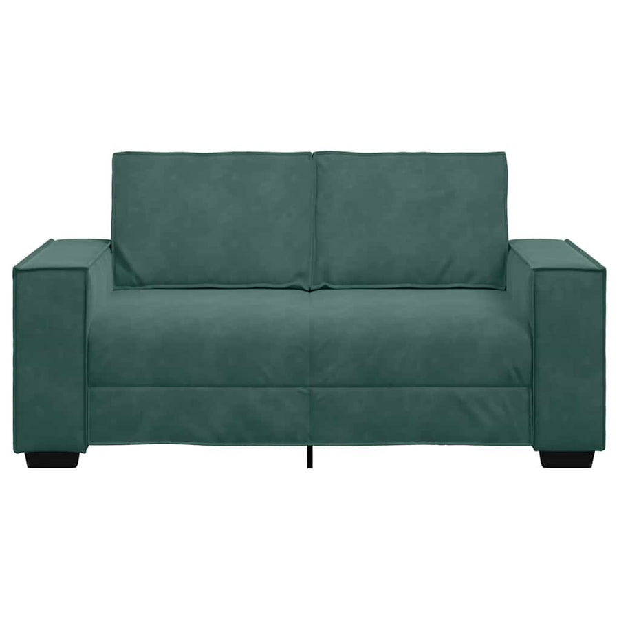 Tweezitsbank Fluweel 120 cm Donkergroen