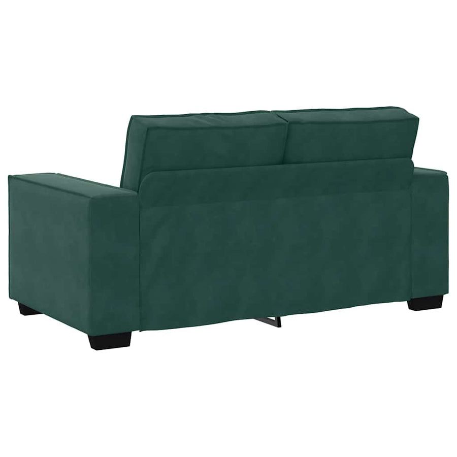 Tweezitsbank Fluweel 120 cm Donkergroen