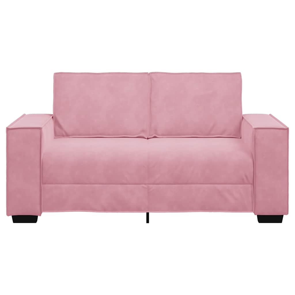 Tweezitsbank Fluweel 120 cm Roze
