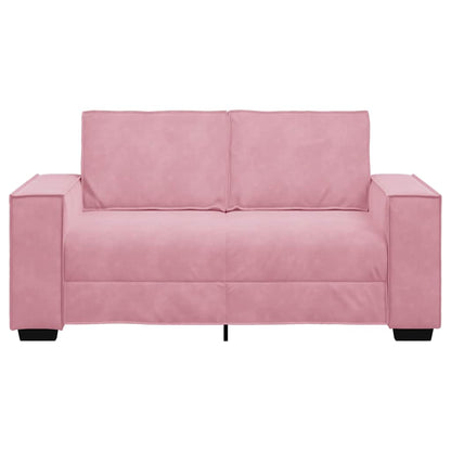 Tweezitsbank Fluweel 120 cm Roze