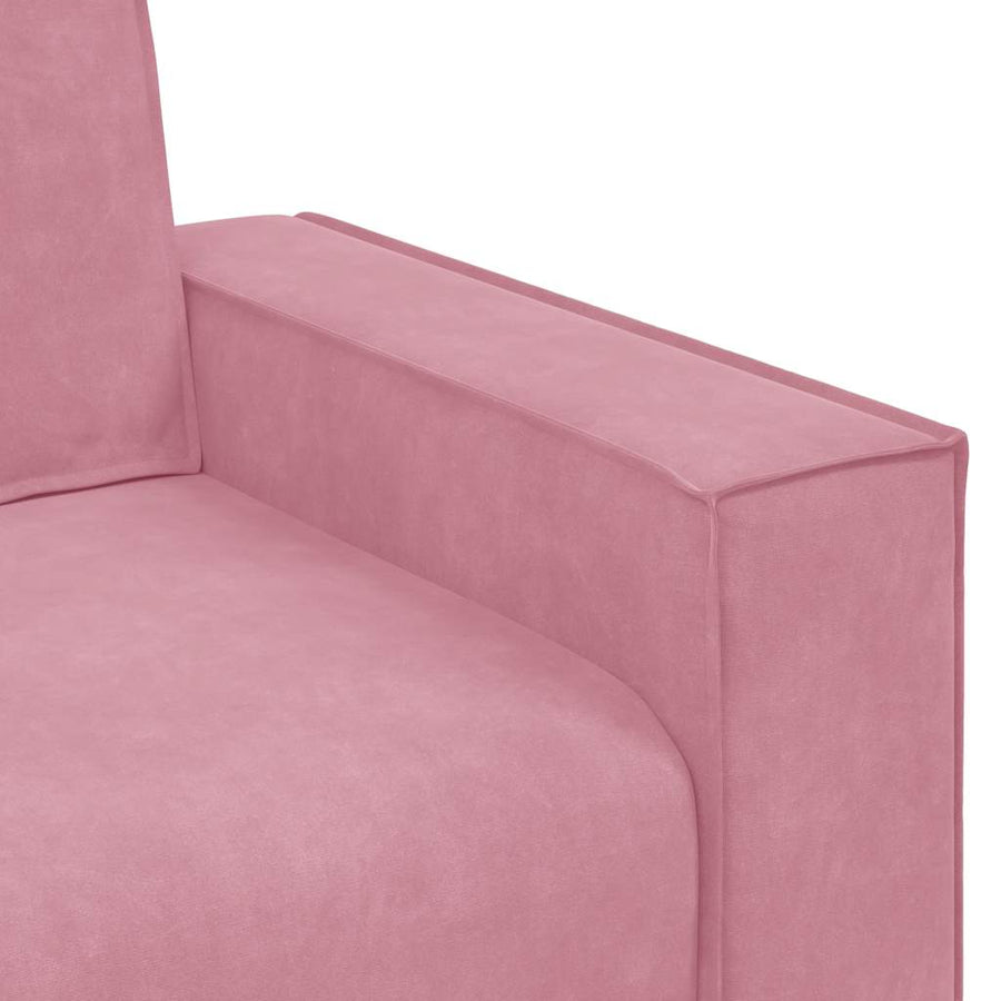 Tweezitsbank Fluweel 120 cm Roze