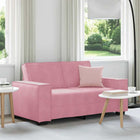 Tweezitsbank 160x78x84 cm fluweel roze