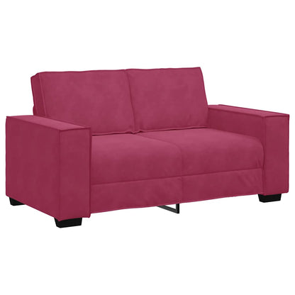 Tweezitsbank Fluweel 120 cm Wijnrood