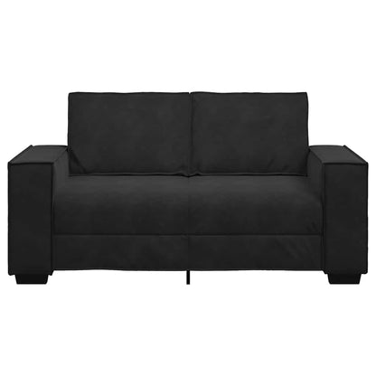 Tweezitsbank Fluweel 120 cm Zwart