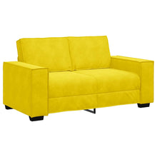 Tweezitsbank Fluweel 120 cm Geel