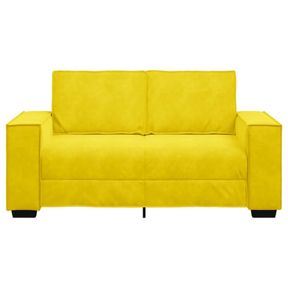 Tweezitsbank Fluweel 120 cm Geel