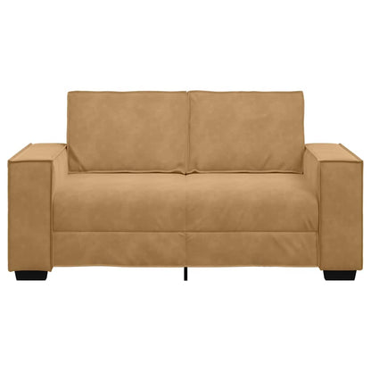 Tweezitsbank Fluweel 120 cm Bruin