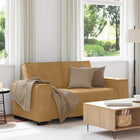 Tweezitsbank 160x78x84 cm fluweel bruin