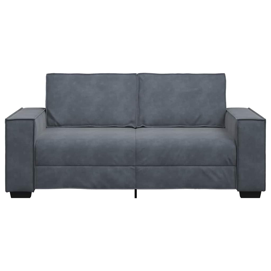 Tweezitsbank Fluweel 140 cm Donkergrijs