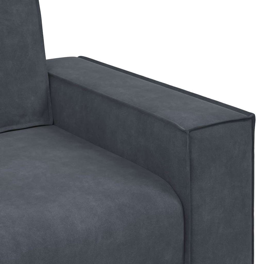 Tweezitsbank Fluweel 140 cm Donkergrijs