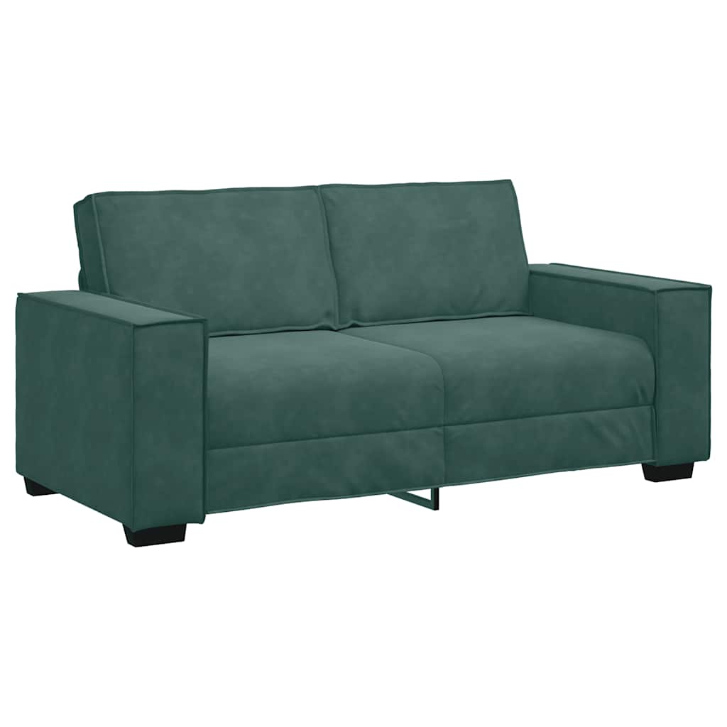 Tweezitsbank Fluweel 140 cm Donkergroen