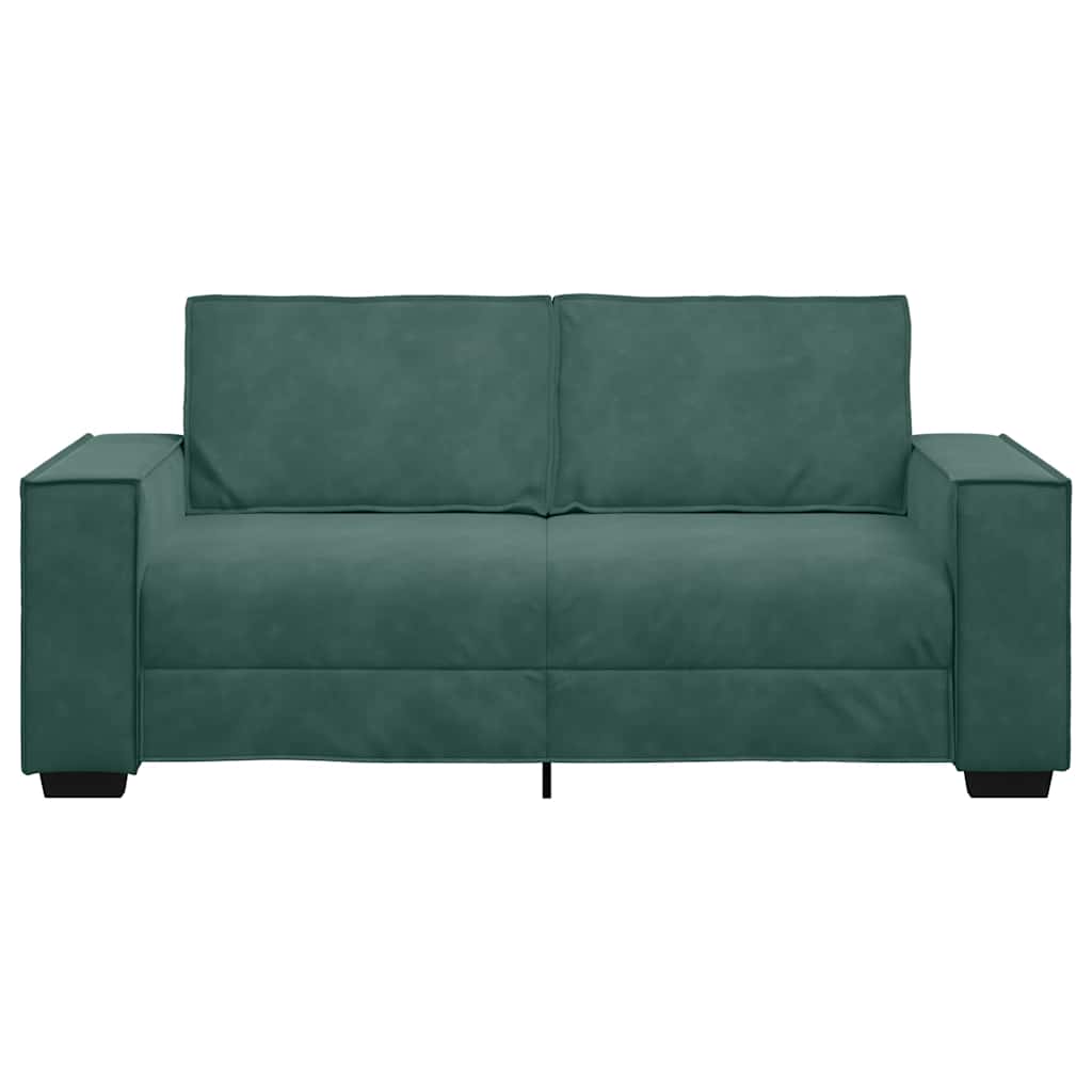 Tweezitsbank Fluweel 140 cm Donkergroen
