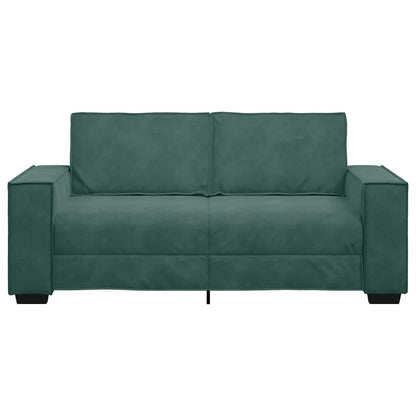 Tweezitsbank Fluweel 140 cm Donkergroen