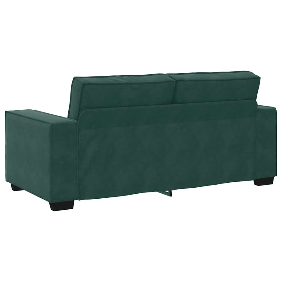 Tweezitsbank Fluweel 140 cm Donkergroen