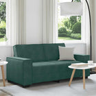 Two-seater sofa 180x78x84 cm velvet dark green