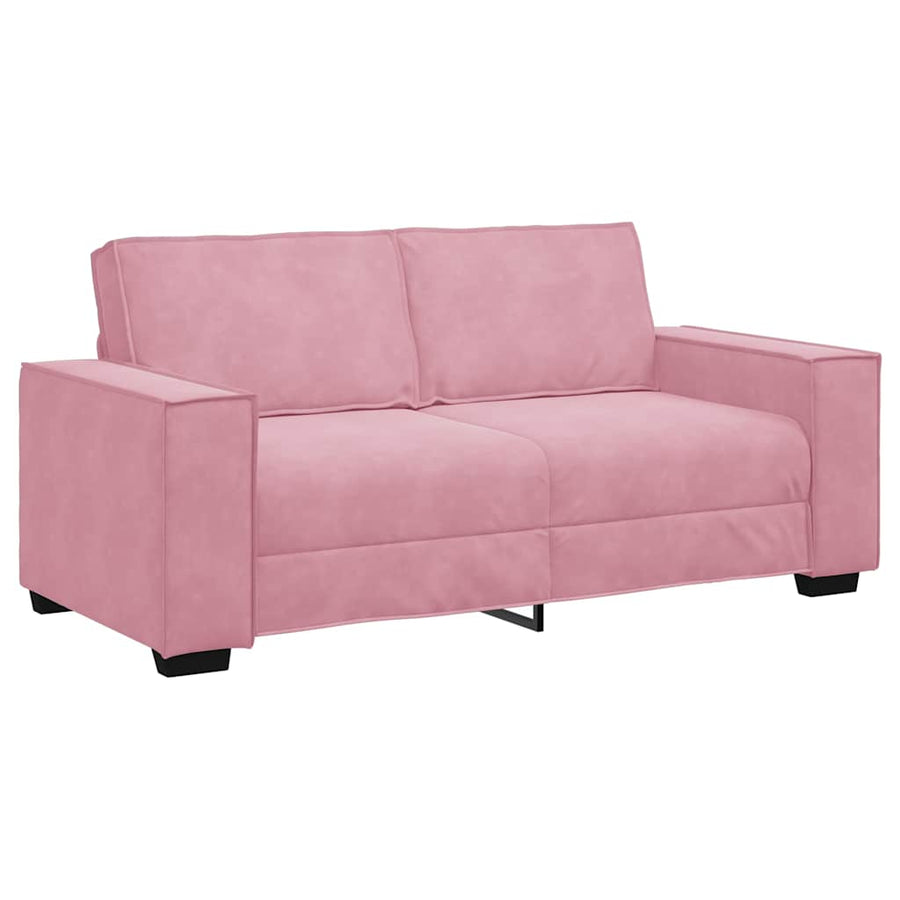 Tweezitsbank Fluweel 140 cm Roze