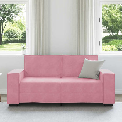 Tweezitsbank Fluweel 140 cm Roze