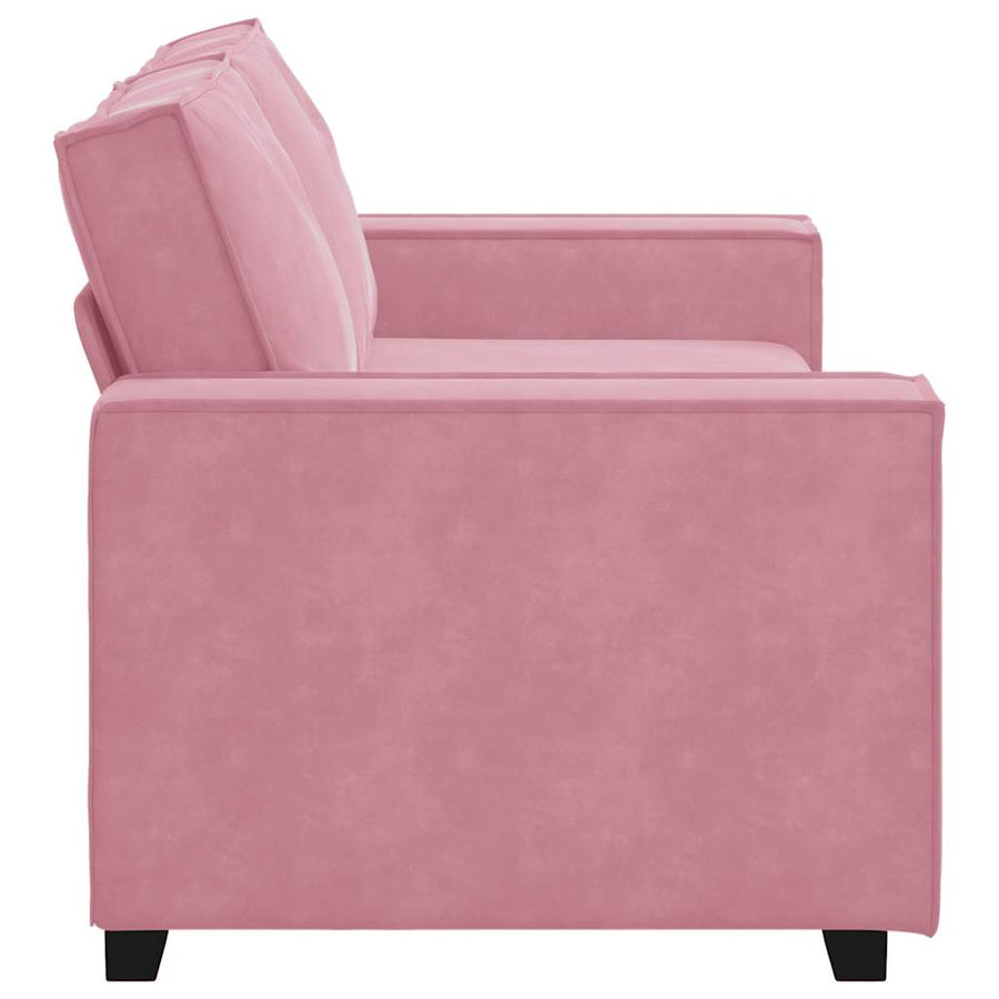 Tweezitsbank Fluweel 140 cm Roze