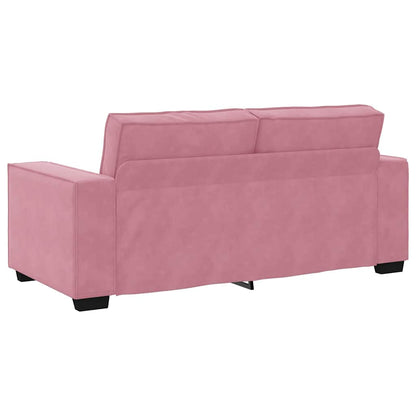 Tweezitsbank Fluweel 140 cm Roze