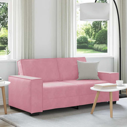 Tweezitsbank Fluweel 140 cm Roze