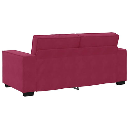 Tweezitsbank Fluweel 140 cm Wijnrood